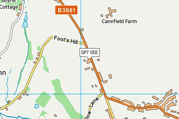 SP7 0EE map - OS VectorMap District (Ordnance Survey)