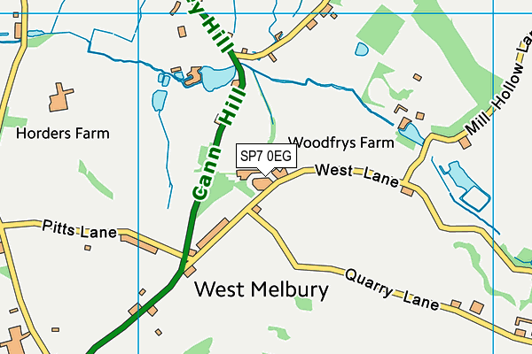 SP7 0EG map - OS VectorMap District (Ordnance Survey)