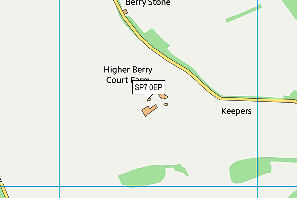 SP7 0EP map - OS VectorMap District (Ordnance Survey)