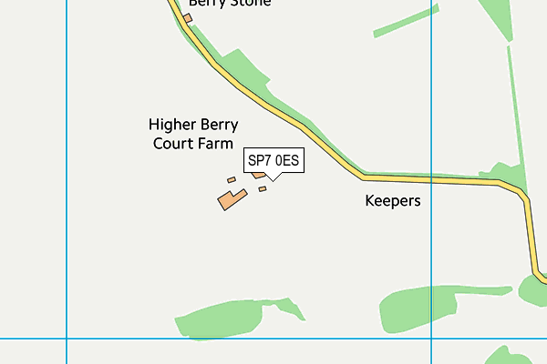 SP7 0ES map - OS VectorMap District (Ordnance Survey)