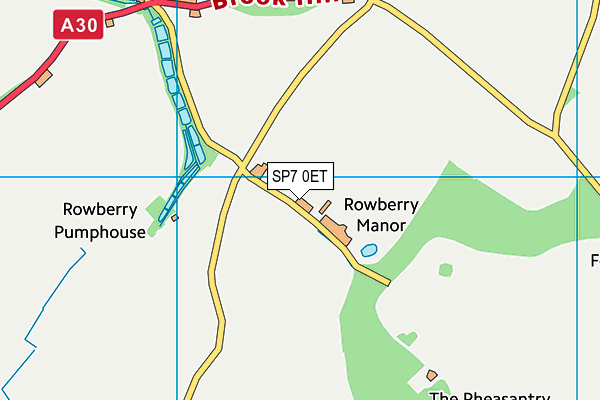 SP7 0ET map - OS VectorMap District (Ordnance Survey)