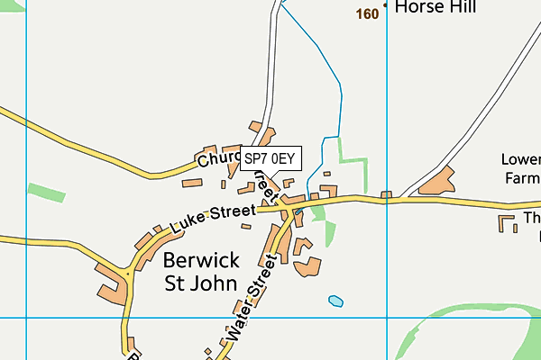 SP7 0EY map - OS VectorMap District (Ordnance Survey)