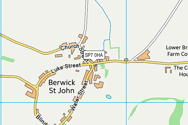 SP7 0HA map - OS VectorMap District (Ordnance Survey)