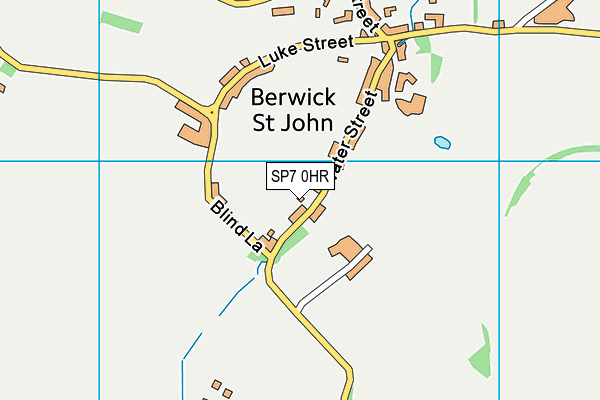 SP7 0HR map - OS VectorMap District (Ordnance Survey)