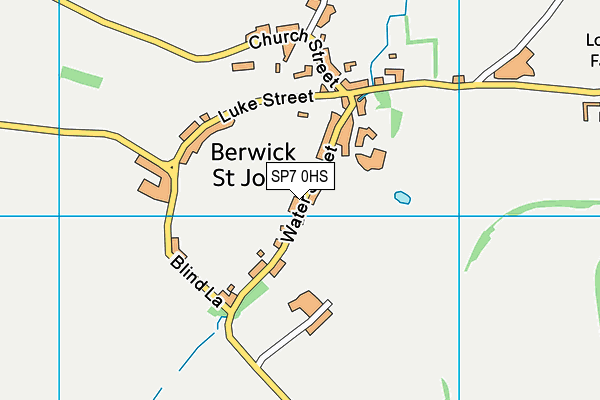 SP7 0HS map - OS VectorMap District (Ordnance Survey)