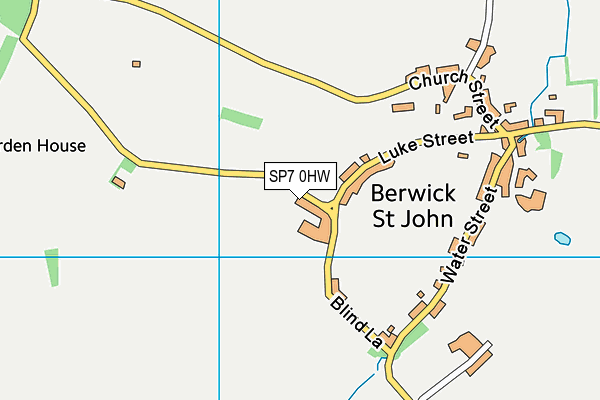 SP7 0HW map - OS VectorMap District (Ordnance Survey)