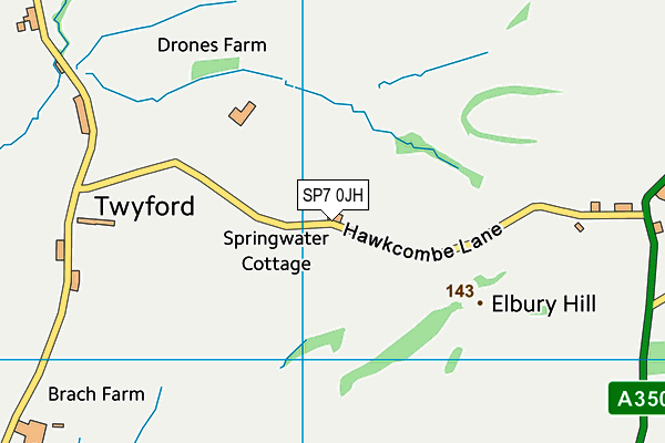 SP7 0JH map - OS VectorMap District (Ordnance Survey)