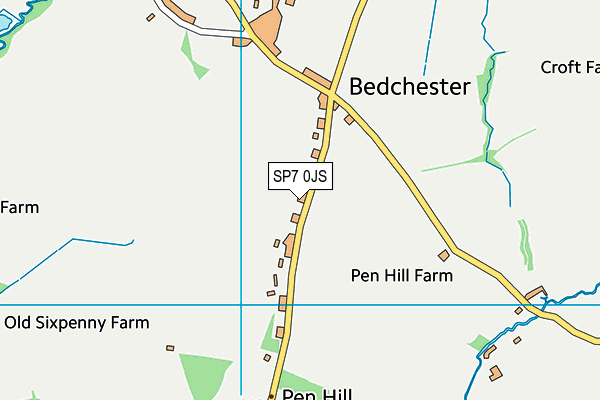 SP7 0JS map - OS VectorMap District (Ordnance Survey)