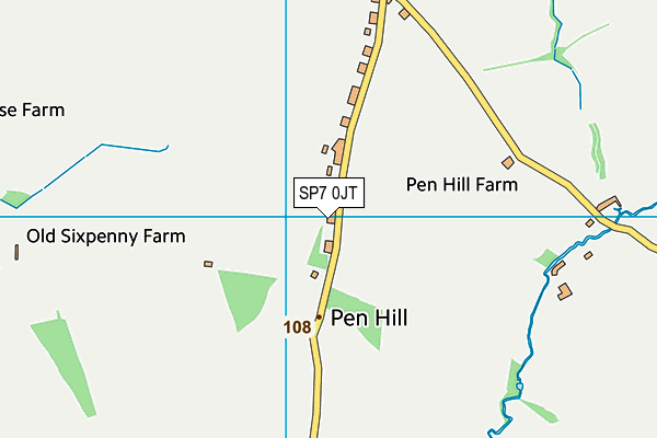 SP7 0JT map - OS VectorMap District (Ordnance Survey)