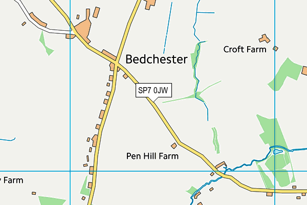 SP7 0JW map - OS VectorMap District (Ordnance Survey)