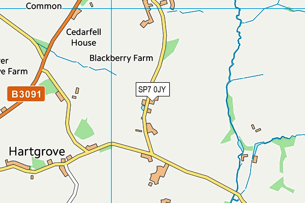 SP7 0JY map - OS VectorMap District (Ordnance Survey)