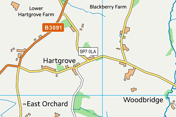 SP7 0LA map - OS VectorMap District (Ordnance Survey)