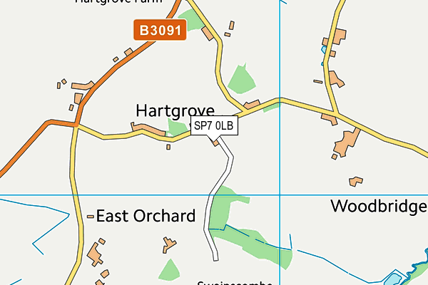 SP7 0LB map - OS VectorMap District (Ordnance Survey)