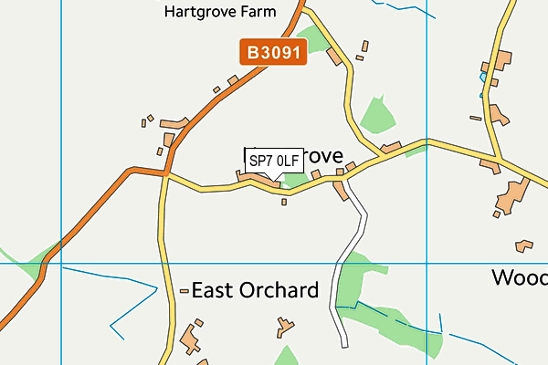 SP7 0LF map - OS VectorMap District (Ordnance Survey)