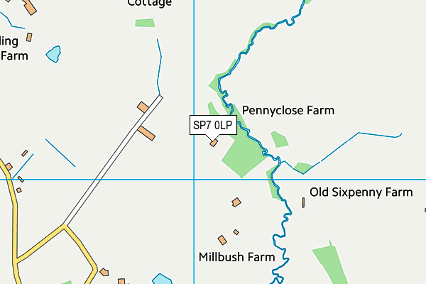 SP7 0LP map - OS VectorMap District (Ordnance Survey)