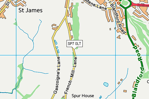 SP7 0LT map - OS VectorMap District (Ordnance Survey)