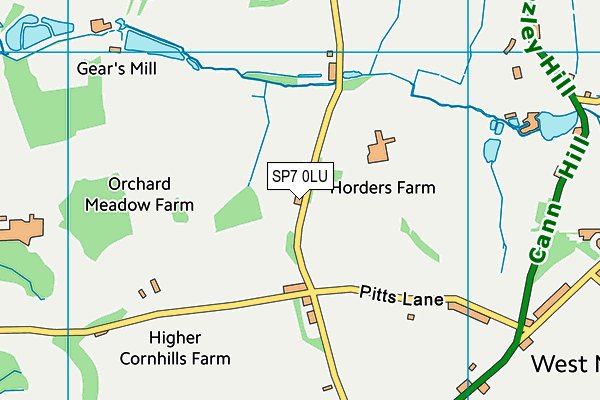 SP7 0LU map - OS VectorMap District (Ordnance Survey)