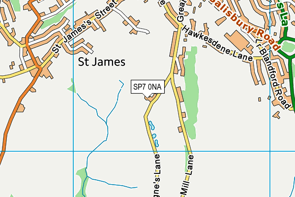 SP7 0NA map - OS VectorMap District (Ordnance Survey)