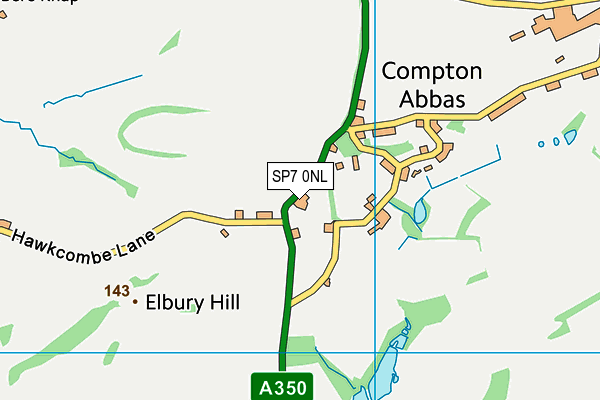 SP7 0NL map - OS VectorMap District (Ordnance Survey)