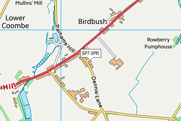 SP7 0PR map - OS VectorMap District (Ordnance Survey)