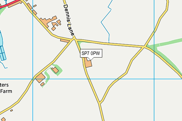 SP7 0PW map - OS VectorMap District (Ordnance Survey)