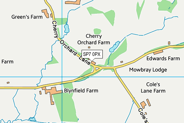 SP7 0PX map - OS VectorMap District (Ordnance Survey)