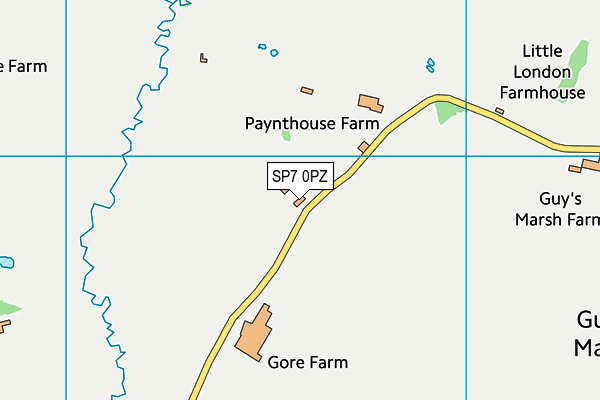 SP7 0PZ map - OS VectorMap District (Ordnance Survey)