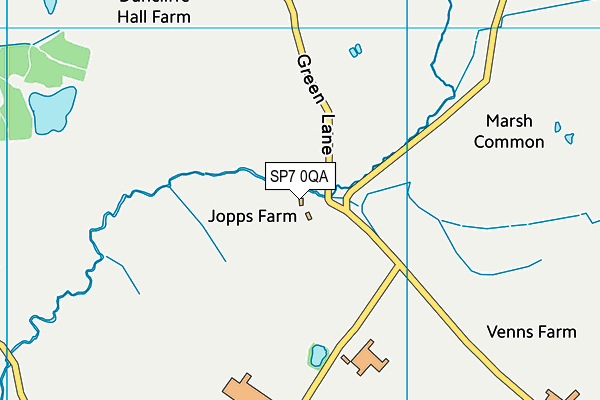 SP7 0QA map - OS VectorMap District (Ordnance Survey)