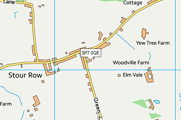 SP7 0QE map - OS VectorMap District (Ordnance Survey)