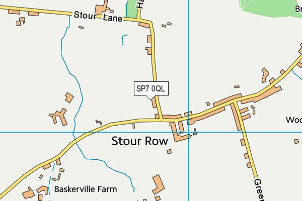 SP7 0QL map - OS VectorMap District (Ordnance Survey)