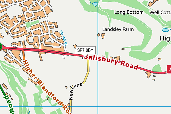 SP7 8BY map - OS VectorMap District (Ordnance Survey)