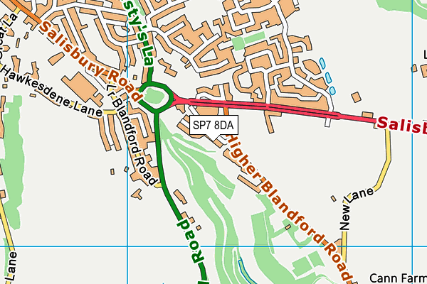 SP7 8DA map - OS VectorMap District (Ordnance Survey)