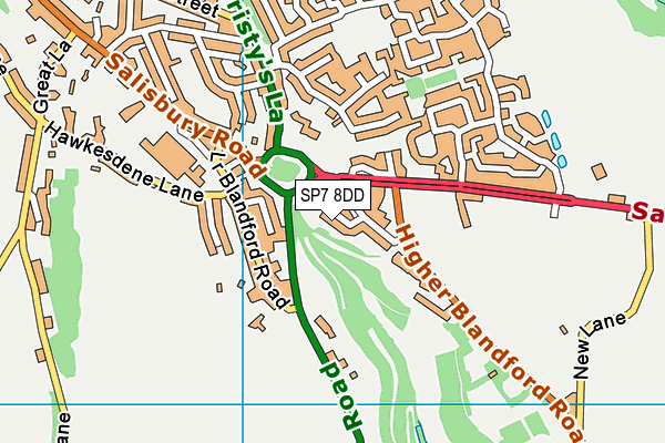 SP7 8DD map - OS VectorMap District (Ordnance Survey)