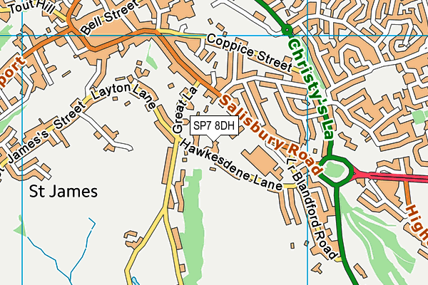 SP7 8DH map - OS VectorMap District (Ordnance Survey)