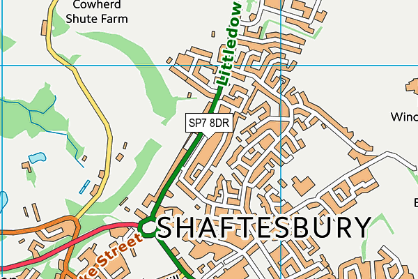 SP7 8DR map - OS VectorMap District (Ordnance Survey)