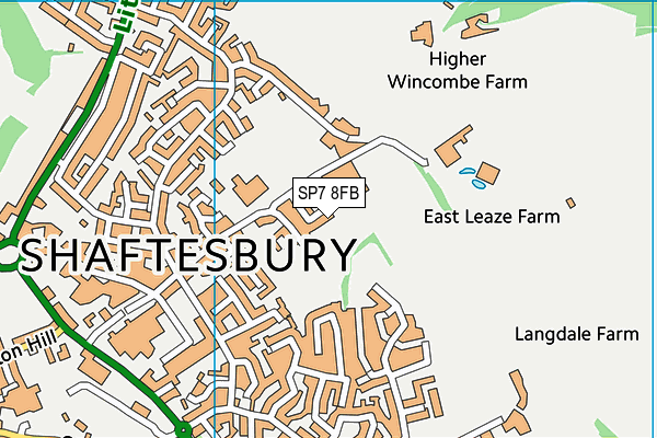 SP7 8FB map - OS VectorMap District (Ordnance Survey)