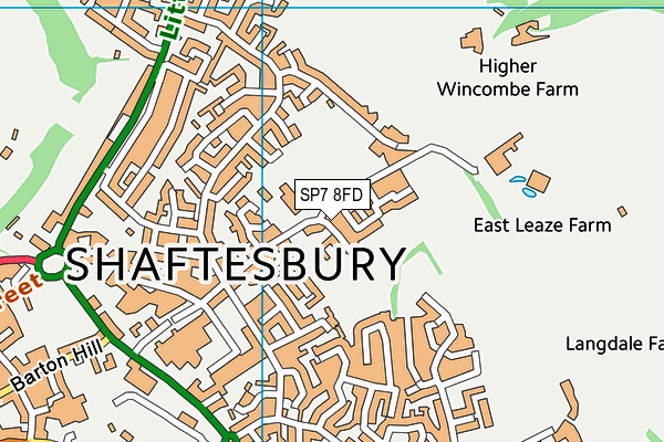 SP7 8FD map - OS VectorMap District (Ordnance Survey)