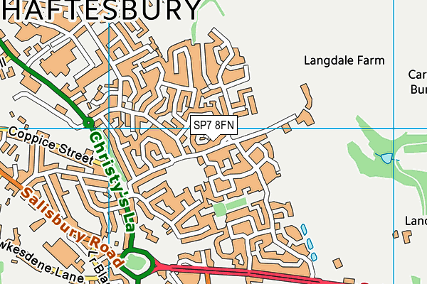 SP7 8FN map - OS VectorMap District (Ordnance Survey)