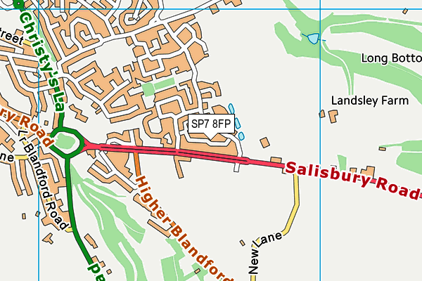 SP7 8FP map - OS VectorMap District (Ordnance Survey)