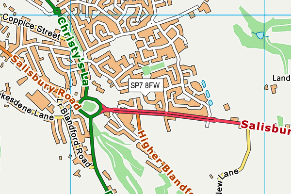 SP7 8FW map - OS VectorMap District (Ordnance Survey)