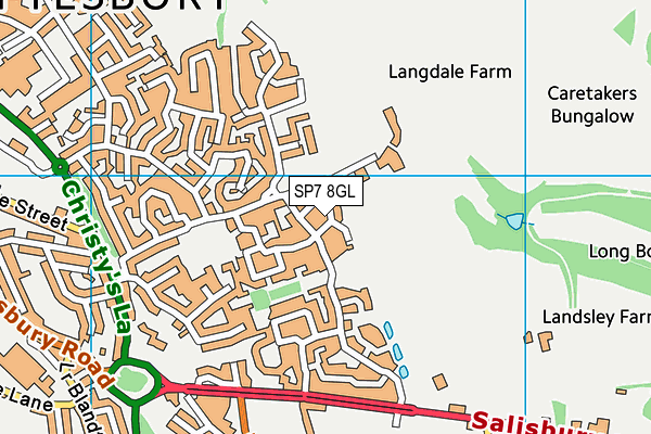 SP7 8GL map - OS VectorMap District (Ordnance Survey)