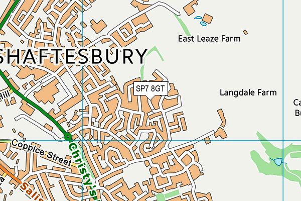 SP7 8GT map - OS VectorMap District (Ordnance Survey)