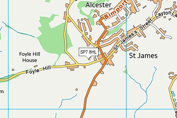 SP7 8HL map - OS VectorMap District (Ordnance Survey)