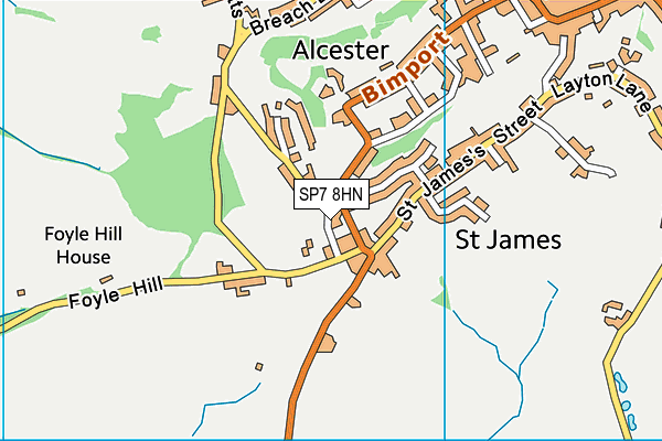 SP7 8HN map - OS VectorMap District (Ordnance Survey)