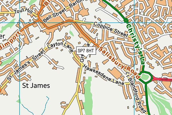 SP7 8HT map - OS VectorMap District (Ordnance Survey)