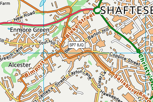 SP7 8JQ map - OS VectorMap District (Ordnance Survey)