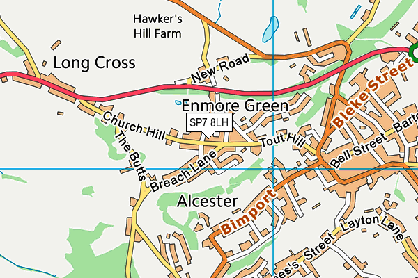 SP7 8LH map - OS VectorMap District (Ordnance Survey)