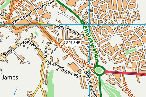 SP7 8NF map - OS VectorMap District (Ordnance Survey)