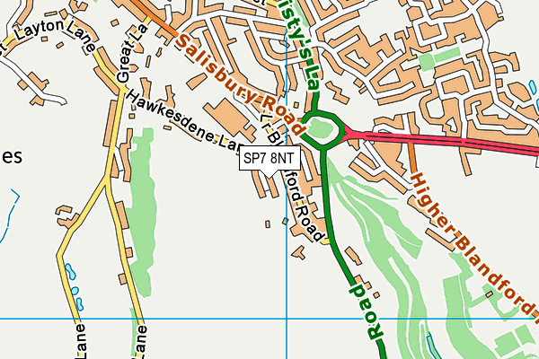 SP7 8NT map - OS VectorMap District (Ordnance Survey)