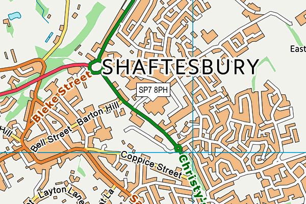 SP7 8PH map - OS VectorMap District (Ordnance Survey)